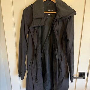 Marmot Women's Black Hooded Trench Coat